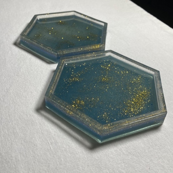 Set of 2 Resin Coasters - Picture 4 of 10